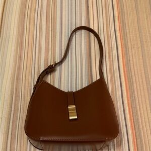 Brown Leather Shoulder Bag